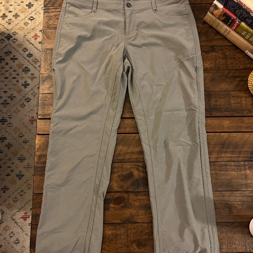 Sz 12 Short Kuhl Straight Leg Pants Cotton Nylon Hiking Outdoor
